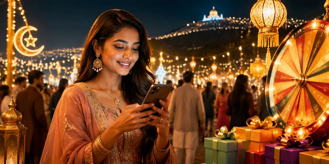 সিলেটে ঈদ উৎসবে রুলেট ও লটারি খেলার উৎসবমুখর দৃশ্য